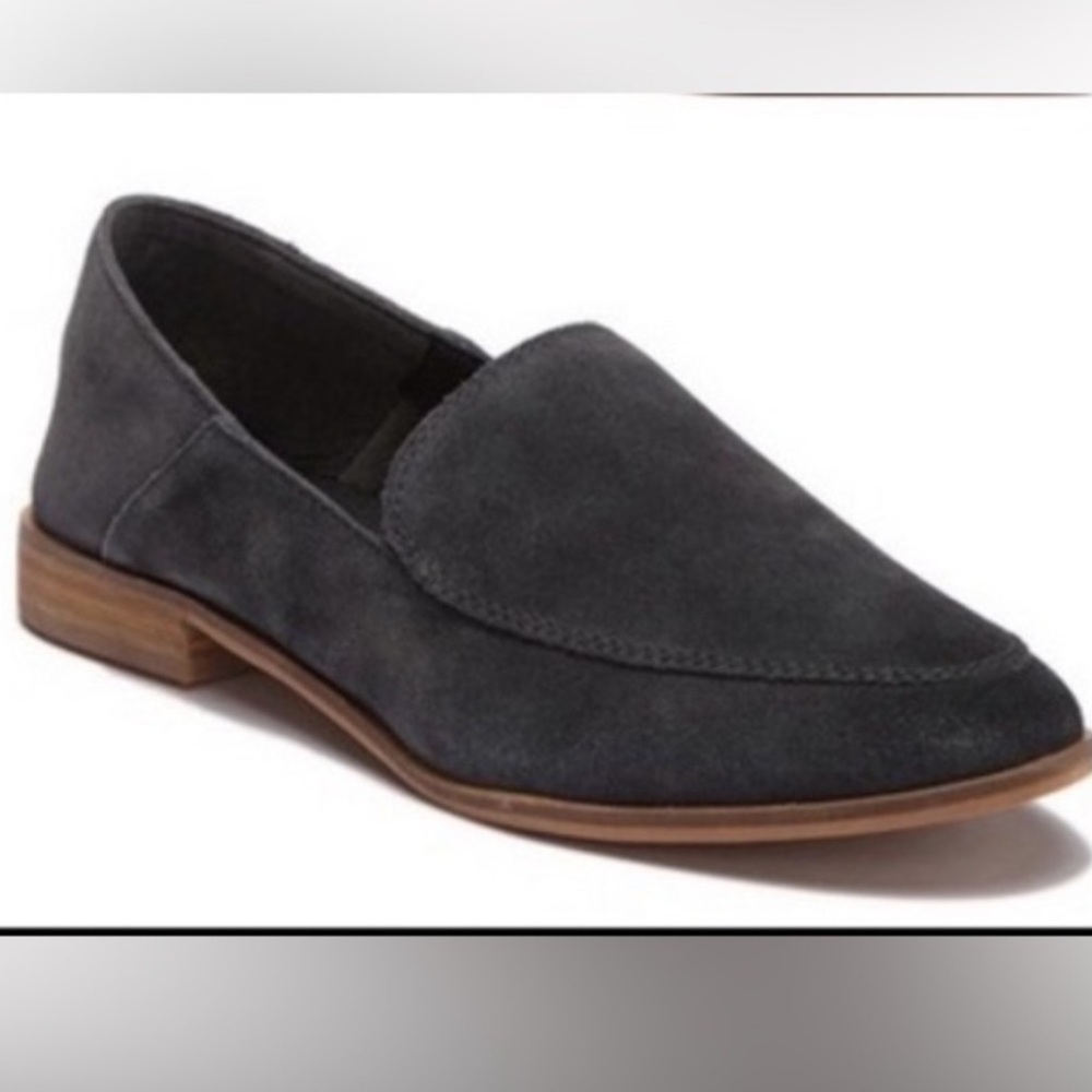 Dolce Vita (DV) gray anthracite suede loafers - 10